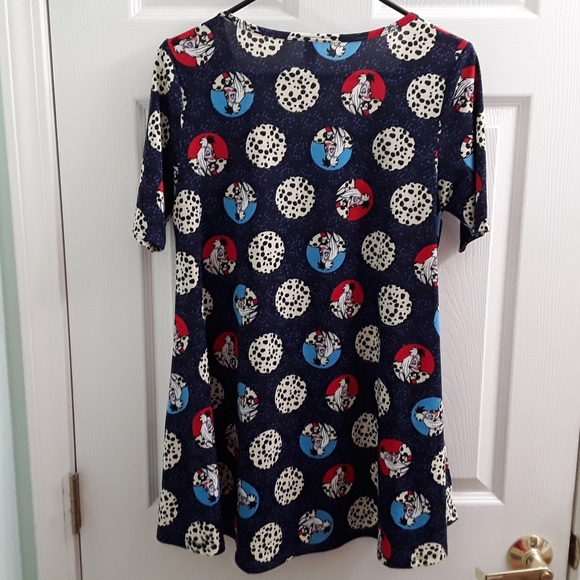 LuLaRoe Disney Villans Cruella Deville The Perfect Tee Tunic Unicorn - Picture 6 of 7